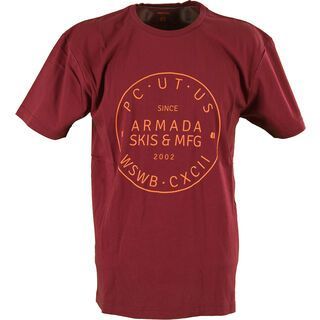 Armada Big Badge Tee, burgundy - T-Shirt