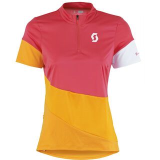 Scott Womens Trail Flow s/sl Shirt, pink/orange - Radtrikot
