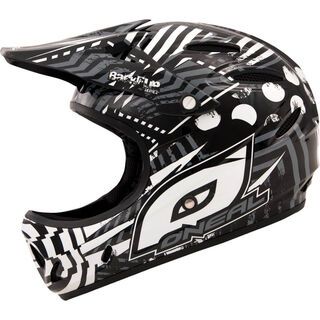 ONeal Backflip Fidlock DH Kids Helmet Bomber, black/white - Fahrradhelm