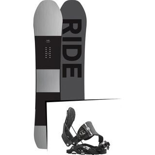 Set: Ride Timeless 2017 + Flow Nexus Hybrid 2016, black - Snowboardset