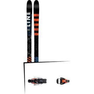 Set: Line Wallisch 2017 + Salomon STH2 WTR 16 100 mm, black/orange - Skiset