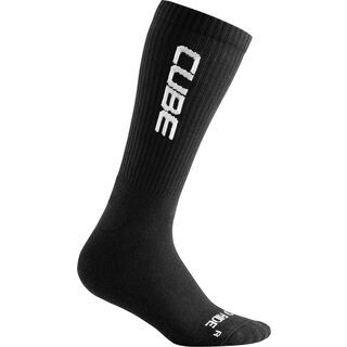 Cube Socke After Race High Cut Logo black´n´white