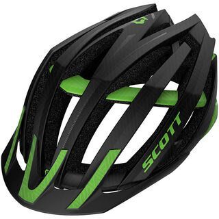 Scott Vanish Evo MTB, black/green satin - Fahrradhelm