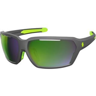 Scott Vector Sunglasses, grey matt/green/Lens: green chrome - Sportbrille