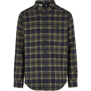 O’Neill TRVLR Series Flannel Check Shirt green shadow check