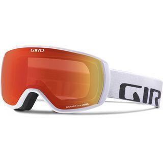 Giro Balance, white wordmark/Lens: amber scarlet - Skibrille