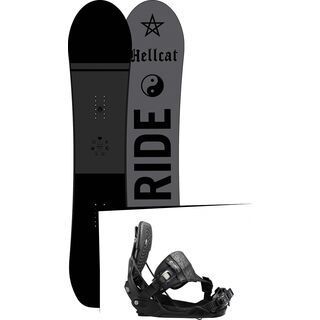 Set: Ride Hellcat 2017 + Flow Minx Hybrid 2017, black - Snowboardset