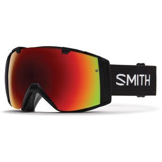 Smith I/O inkl. Wechselscheibe, black/Lens: red sol-x mirror - Skibrille