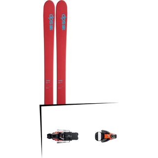 DPS Skis Set: Wailer 105 Hybrid T2 2016 + Salomon STH2 WTR 16