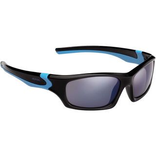 Alpina Flexxy Teen, black cyan/Lens: ceramic mirror blue - Sportbrille