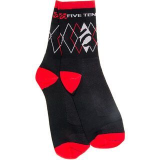 Five Ten 5.10 Sock, Black/Red - Radsocken