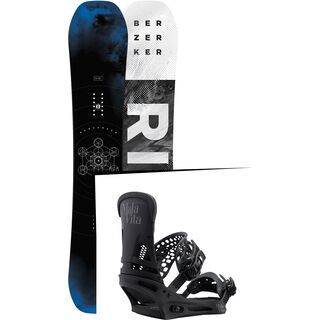 Set: Ride Berzerker 2017 + Burton Malavita 2017, black - Snowboardset