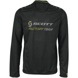 Scott Factory Team l/sl T-Shirt, black/lime green - Longsleeve