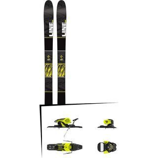 Set: Line Tigersnake 2016 + Salomon Warden 11 90 mm, yellow black - Skiset