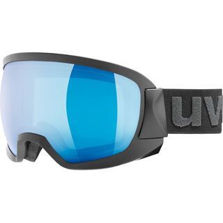 uvex contest FM, black mat/Lens: mirror blue - Skibrille