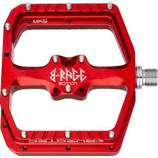 Burgtec Penthouse Flat MK5 Pedals B-Rage Edition race red