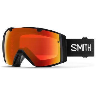 Smith I/O inkl. Wechselscheibe, black/Lens: everyday red mirror chromapop - Skibrille