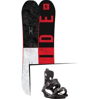 Set: Ride Machete GT 2017 + K2 Cinch CTS 2017, black - Snowboardset