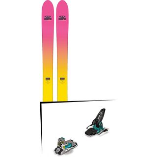 Set: DPS Skis Yvette 112 RP2 Foundation 2018 + Marker Jester 16 White/Black/Teal