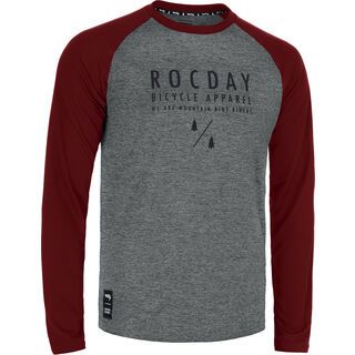 Rocday Manual Jersey melange / dark red