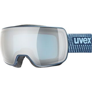 uvex compact FM, navy mat/Lens: mirror silver - Skibrille