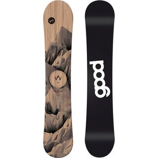 goodboards Wooden Camber 2019, esche schwarz - Snowboard