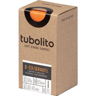 Tubolito S-Tubo CX/Gravel 60 mm - 700C/650B x 30-47 orange