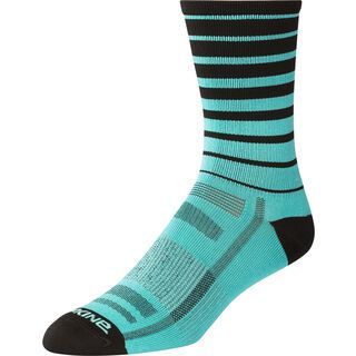 Dakine Singletrack Sock, electric mint stripe - Radsocken