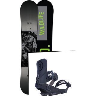 Set: Ride Wild Life 2017 + Ride LTD 2017, black - Snowboardset