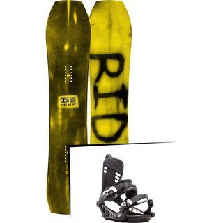 Set: Ride Warpig Small 2017 + K2 Cinch CTX 2017, black - Snowboardset