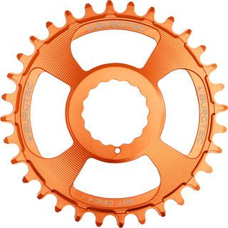 Burgtec Cinch Thick Thin Chainring iron bro orange