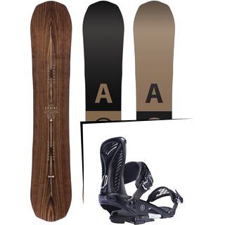 Set: Arbor Element Premium 2017 + Ride Capo, black - Snowboardset