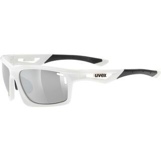 uvex sportstyle 700, white/Lens: litemirror silver - Sportbrille