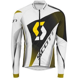 Scott RC Pro l/sl Shirt, white/yellow rc - Radtrikot