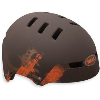 Bell Faction, matte brown/orange linear - Fahrradhelm