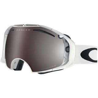 Oakley Airbrake inkl. Wechselscheibe, white/Lens: prizm black iridium - Skibrille