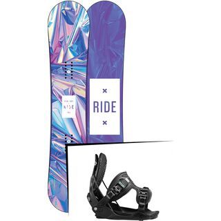 Set: Ride Compact 2017 + Flow Haylo 2017, black - Snowboardset