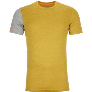 Ortovox 185 Merino Rock'n'Wool Short Sleeve M, yellow corn blend - Unterhemd