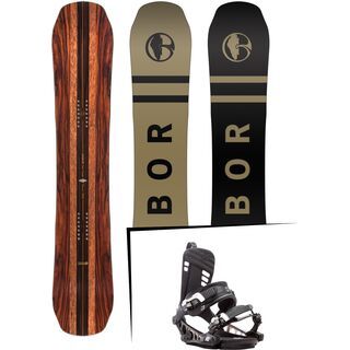 Set: Arbor Coda Camber Premium 2017 + K2 Cinch CTX 2017, black - Snowboardset