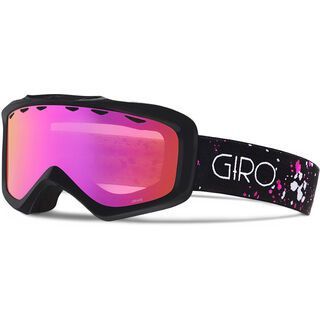 Giro Grade, black magenta speckle/Lens: amber pink - Skibrille