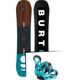 Set: Burton Custom Smalls 2019 + Burton Mission Smalls surf blue