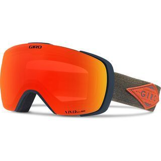 Giro Contact inkl. Wechselscheibe, turbulence/rust mountain division/Lens: vivid ember - Skibrille