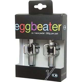 Crank Brothers Eggbeater 1 Hangtag Version, silber/schwarz - Pedale