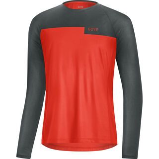 Gore Wear Trail LS Shirt fireball/urban grey