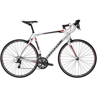 Cannondale Synapse 7 Sora 2014, magnesium white with black/red gloss - Rennrad