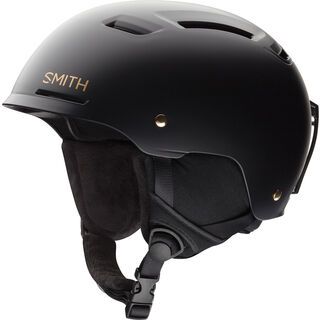 Smith Pointe, matte black gold - Snowboardhelm