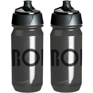 Rondo Bidon 2 x 500 ml Set, clear/black - Trinkflasche