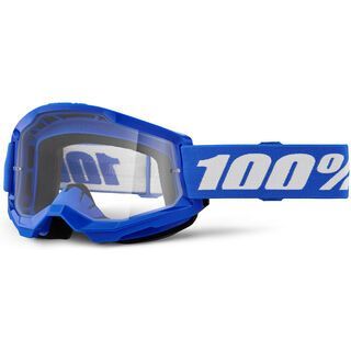 100% Strata 2 Junior Goggle - Clear Lens blue