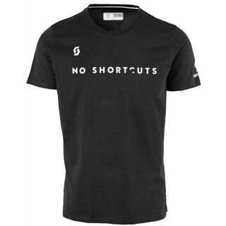 Scott 5 No Shortcuts S/SL Tee, black - T-Shirt