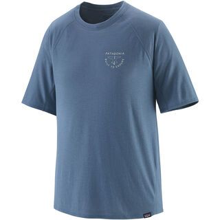 Patagonia Men's Capilene Cool Trail Graphic Shirt forge mark crest: utility blue